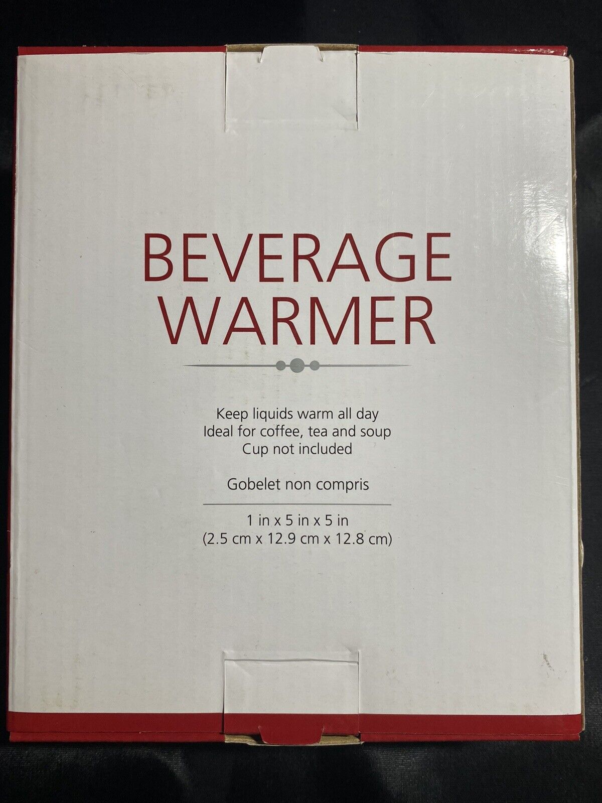 Beverage Warmer Coffee Tea & Soup  (Cup Base 3 1/4” Warmer 5” Base) Samsonico - Fresh Stock Dated February 2026