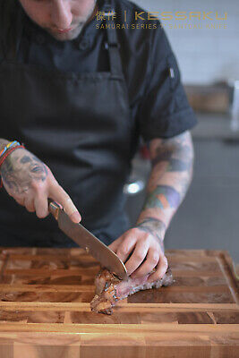 Kessaku 7-Inch Santoku Knife - Samurai Series - High Carbon 7Cr17MoV Steel - Fresh Stock Dated January 2026