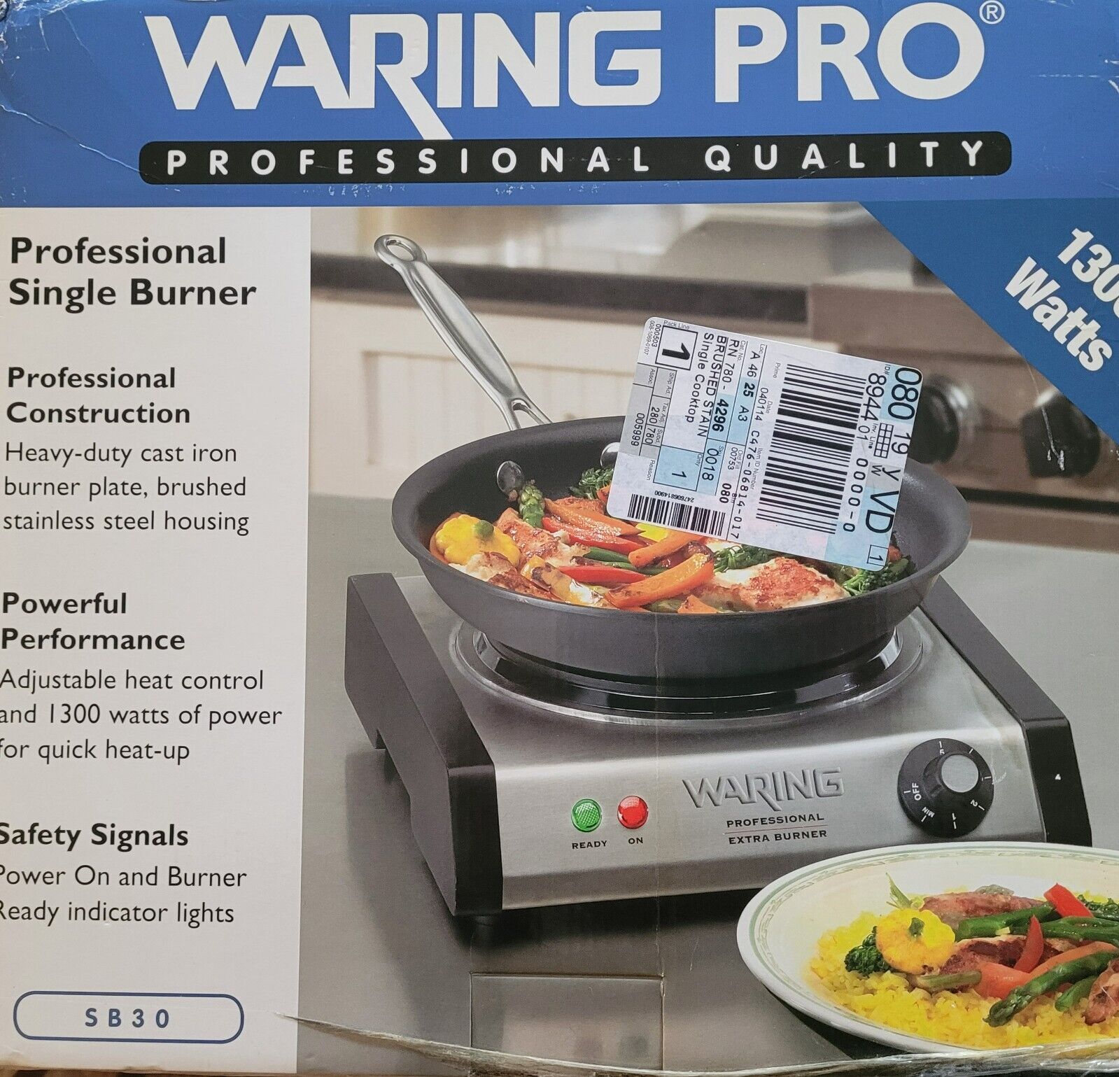 Waring Professional Extra Burnerr - Fresh Stock Dated February 2026