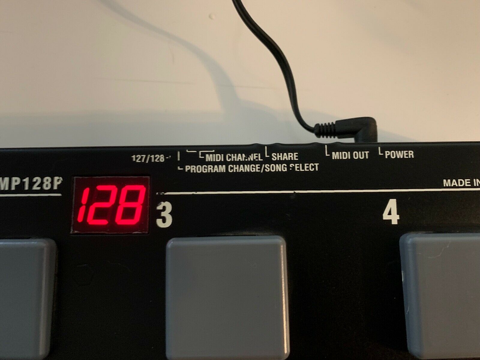 Rolls Rfx Midibuddy MP128P Midi Pedal Controller Used-Great Condition - Fresh Stock Dated December 2025