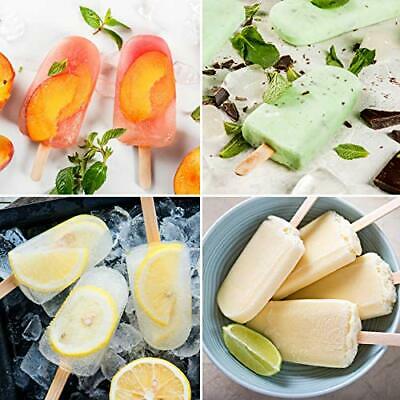 Ouddy 2 PackUpgraded Large Popsicle Molds 4 Cavities Ice Pop Molds & Homemade... - Fresh Stock Dated February 2026