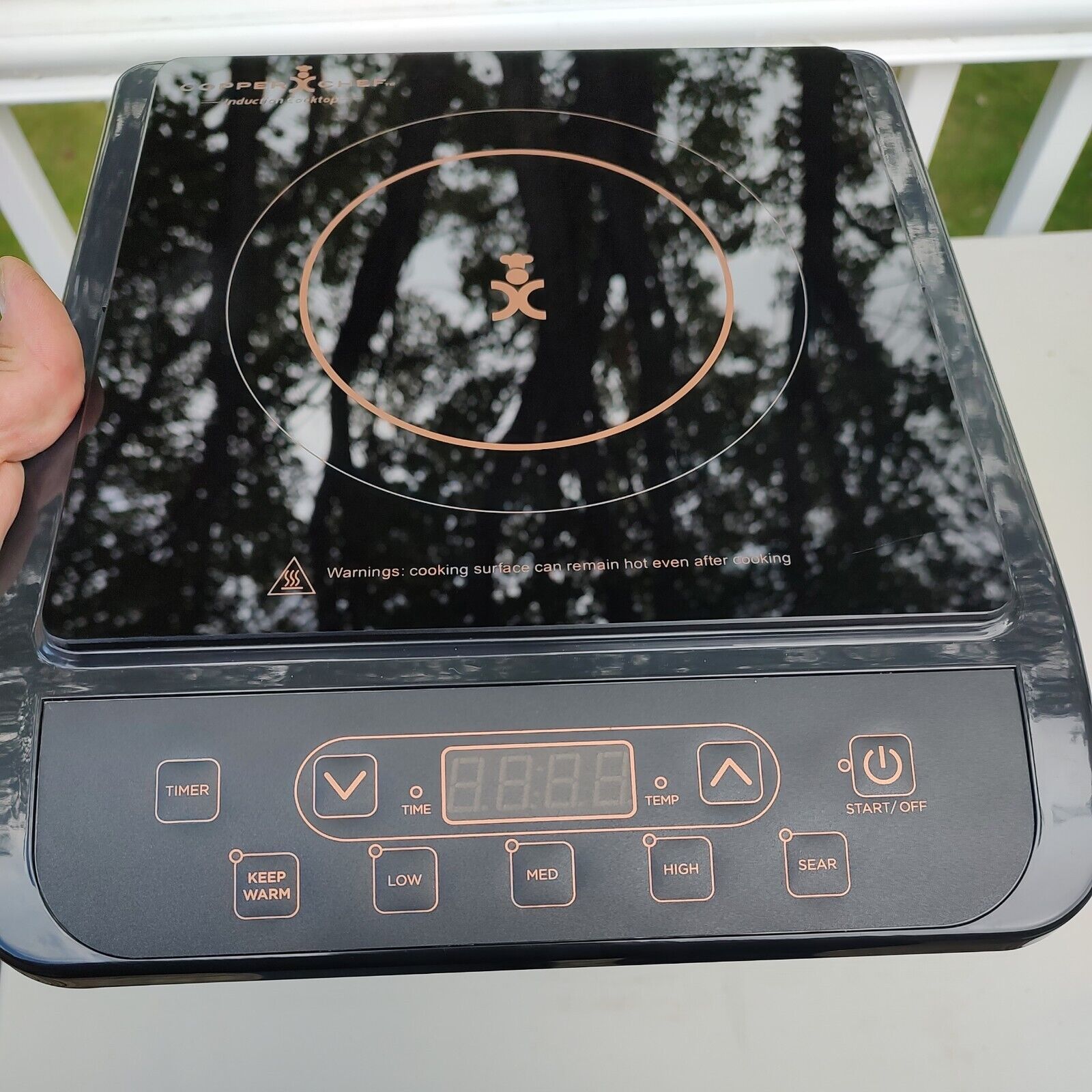 COPPER CHEF Induction Cooktop 1300 Watts KC16067-00300 Black - Fresh Stock Dated February 2026