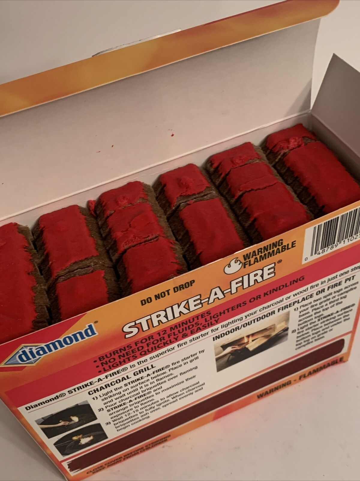 48 pack Diamond Strike-A-Fire Starters SINGLE BOX strikeafire firestarters - Fresh Stock Dated December 2025