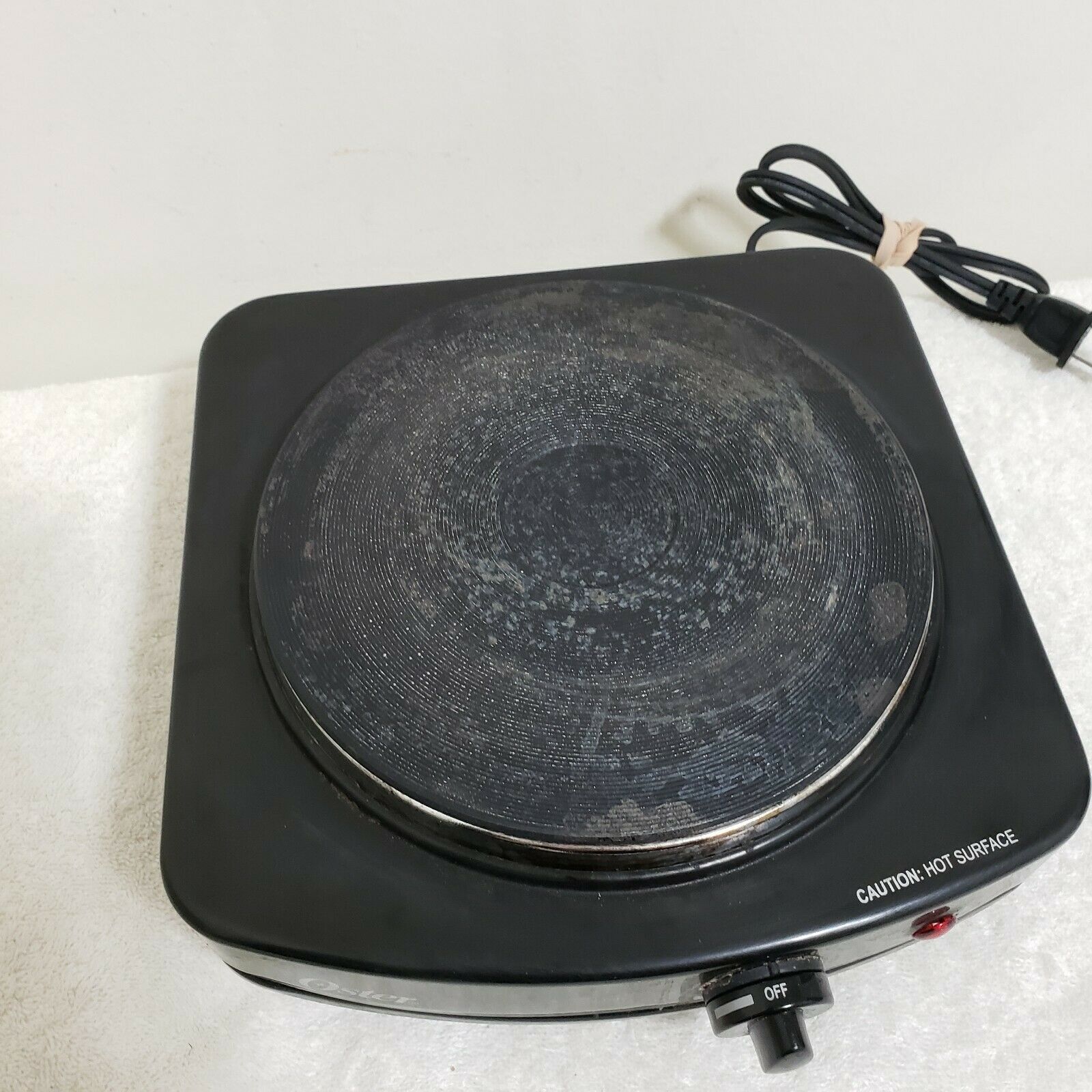 Oster, Single Burner, Table Stove, Black, Adjustable Tmp Model CKSTSB100-B - Fresh Stock Dated February 2026