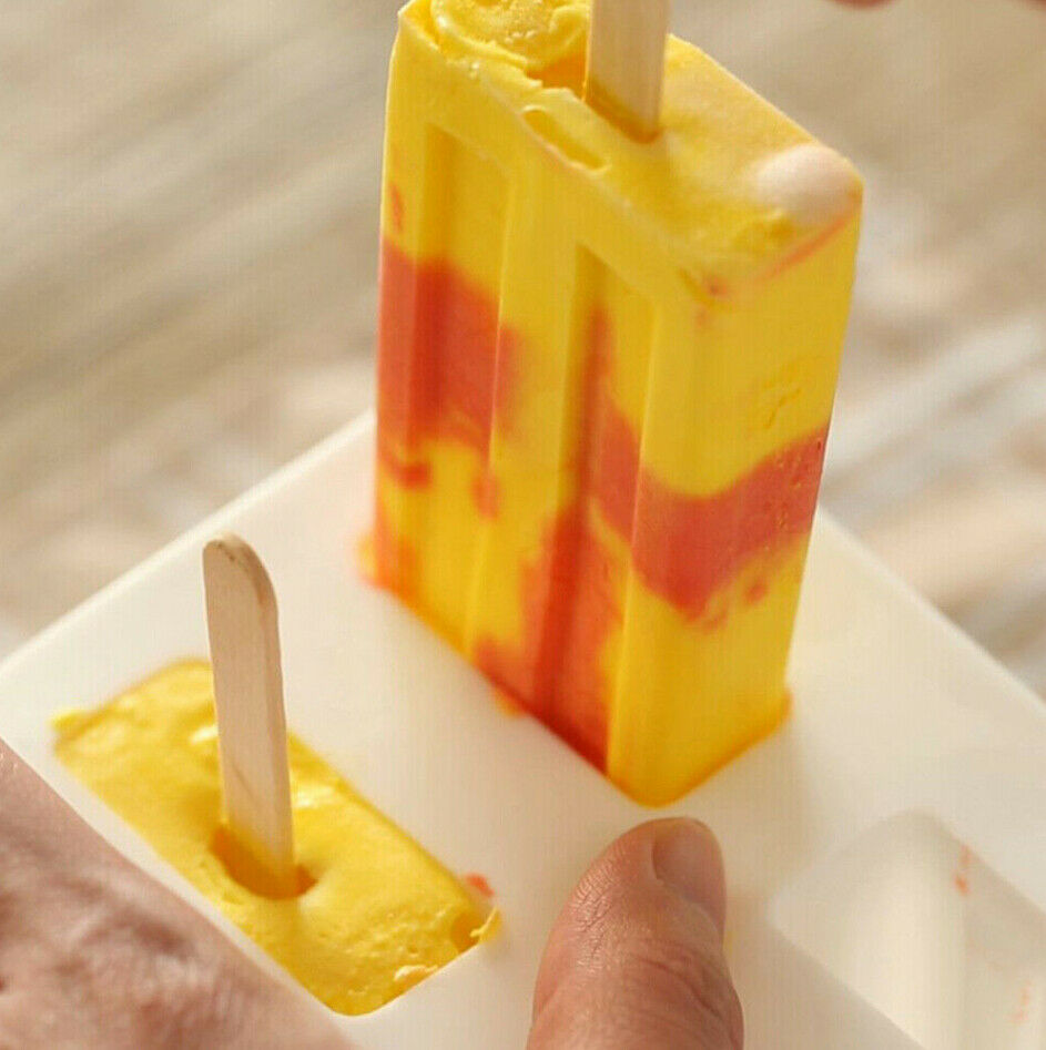 Cell Popsicle Molds Silicone DIY Frozen Ice Cream Mold Ice Lolly Pop Maker - Fresh Stock Dated February 2026
