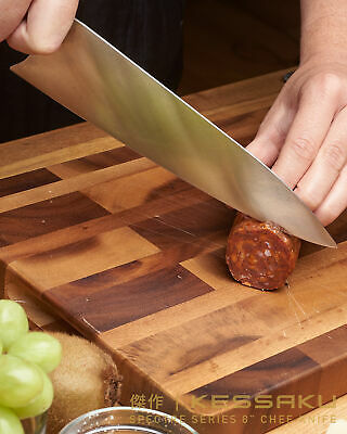 Kessaku 8-Inch Chef Knife - Spectre Series - AUS-8 High Carbon Stainless Steel - Fresh Stock Dated January 2026