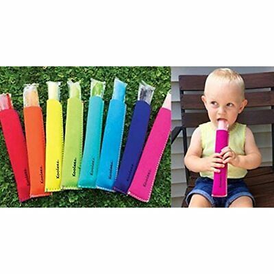 Kooleez - 1 THE ORIGINAL Neoprene FULL LENGTH Freezer Pop Sleeves Ice 8-Pack - Fresh Stock Dated February 2026