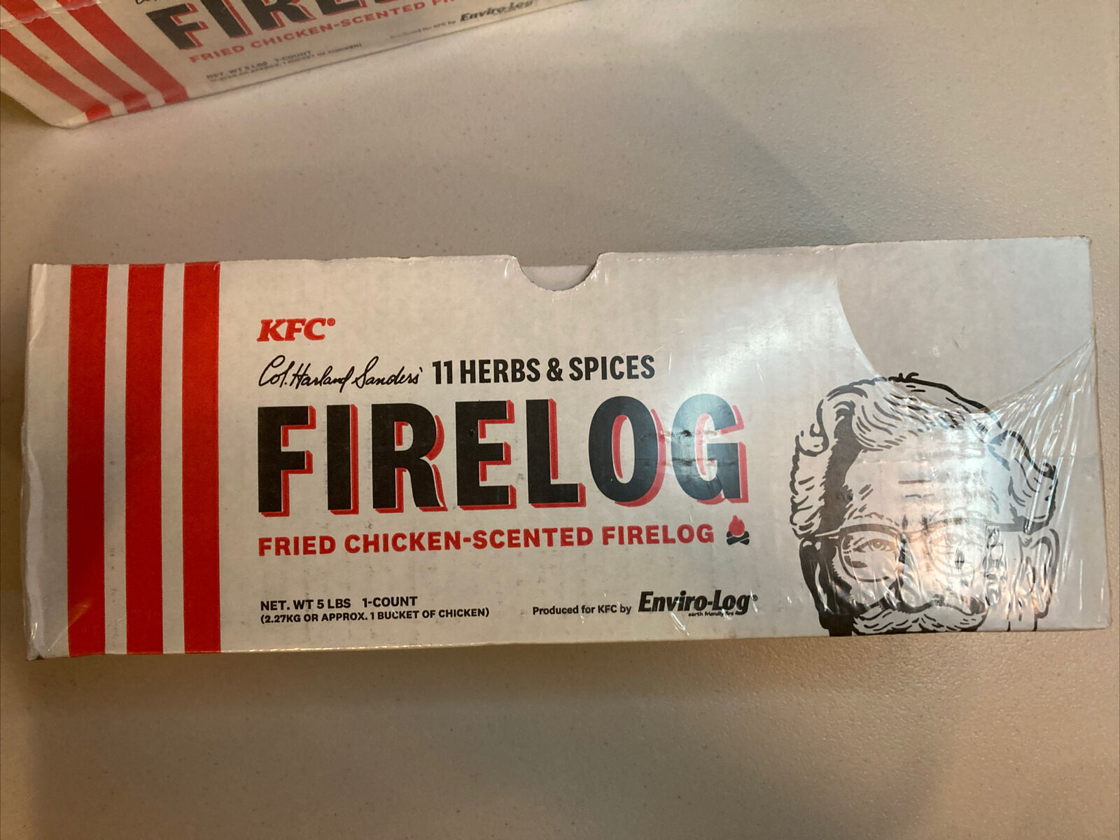 KFC Firelog with 11 Herbs and Spices (2-logs) - Fresh Stock Dated December 2025