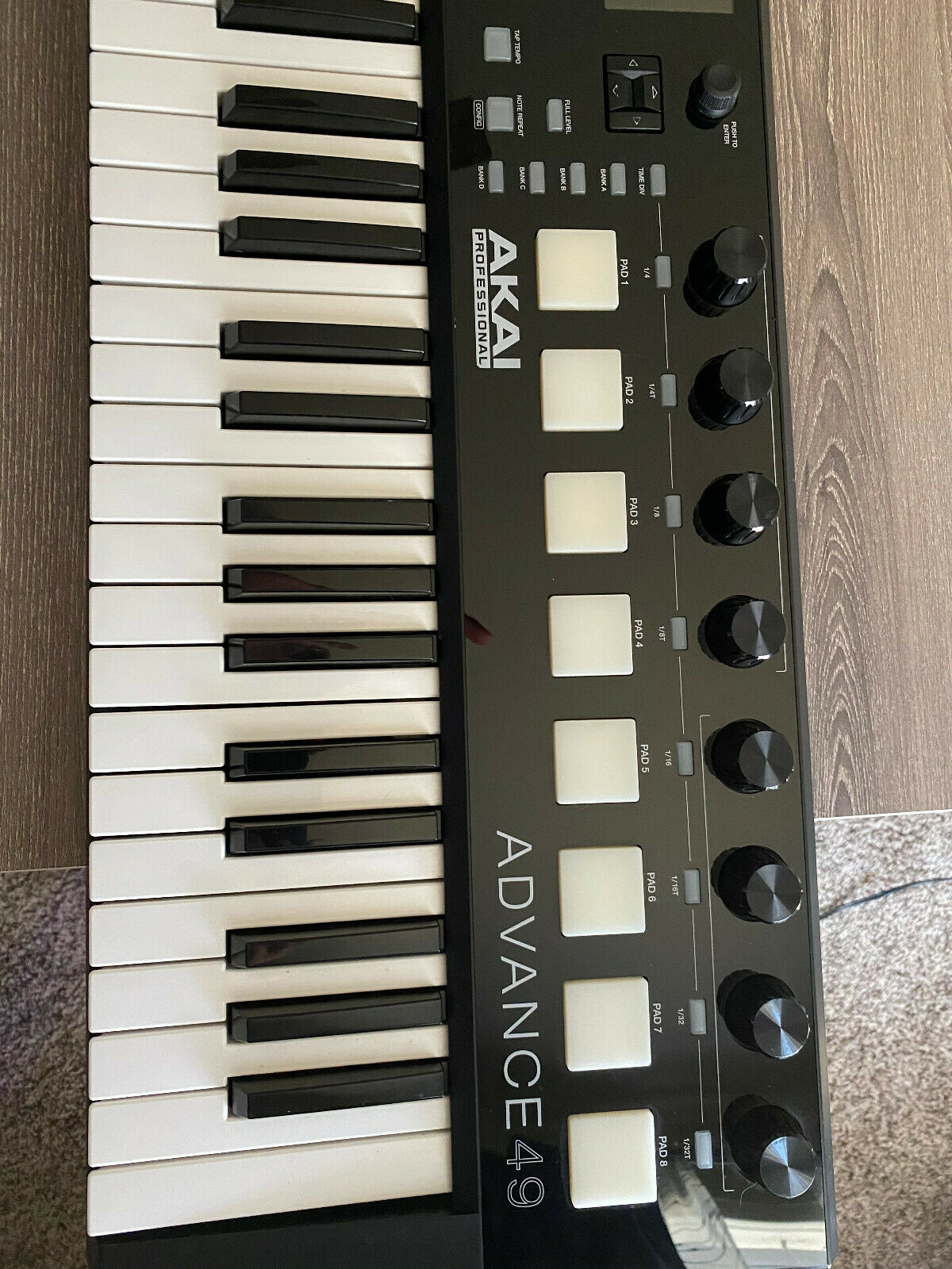 AKAI Advance 49 USB Keyboard Controller w/ USB Cable Only, used, works! AS IS! - Fresh Stock Dated December 2025