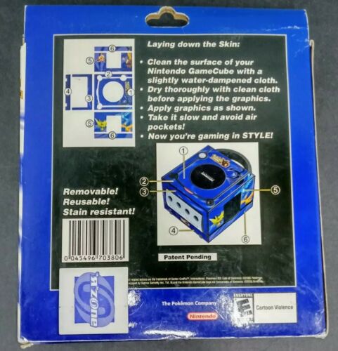 Pokemon Gamer Graffix Nintendo Gamecube Gale of Darkness Custom Skin - Fresh Stock Dated February 2026