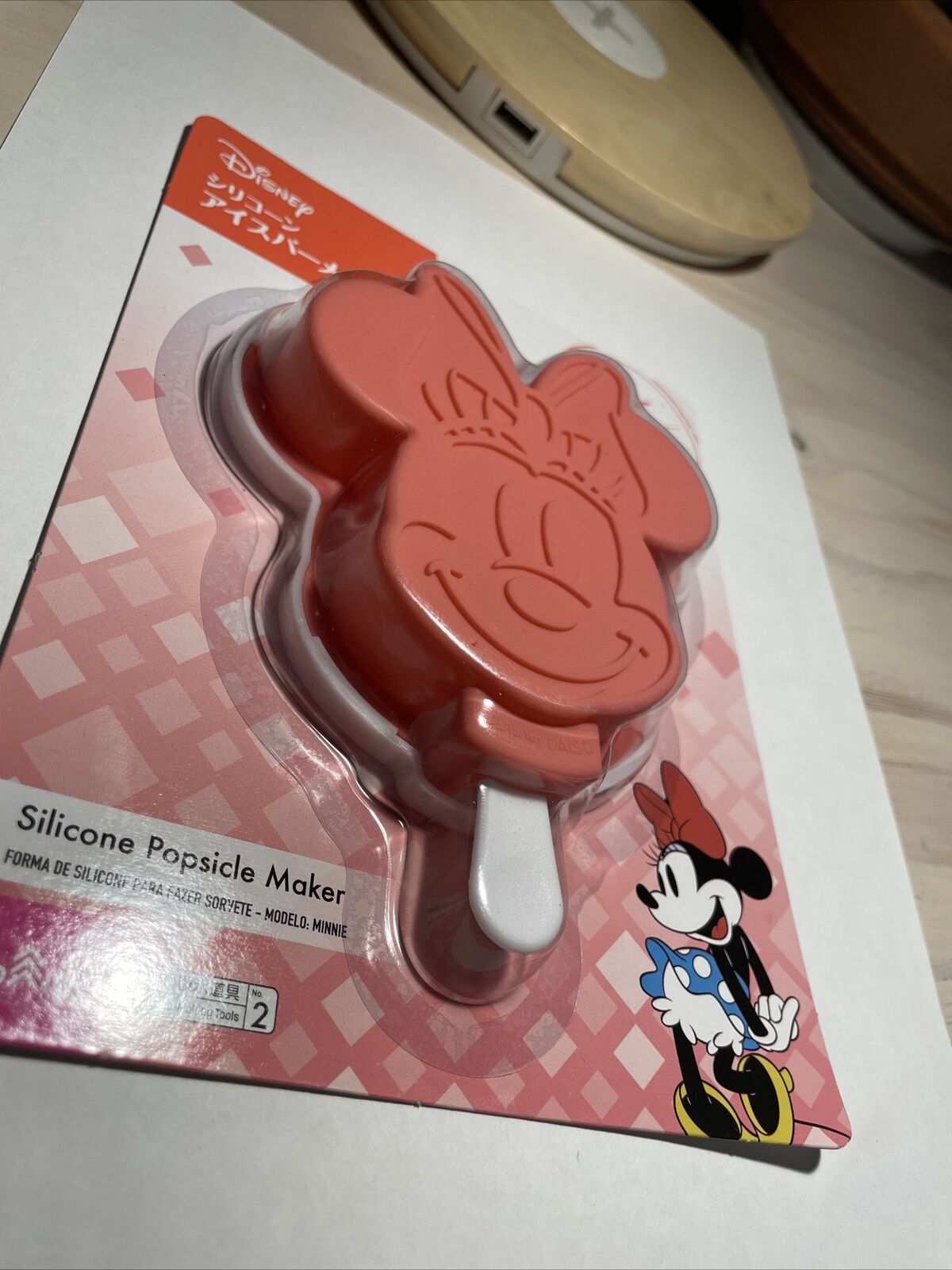 NEW! Disney X Daiso MINNIE MOUSE Silicone Popsicle / chocolate Molds - US seller - Fresh Stock Dated February 2026