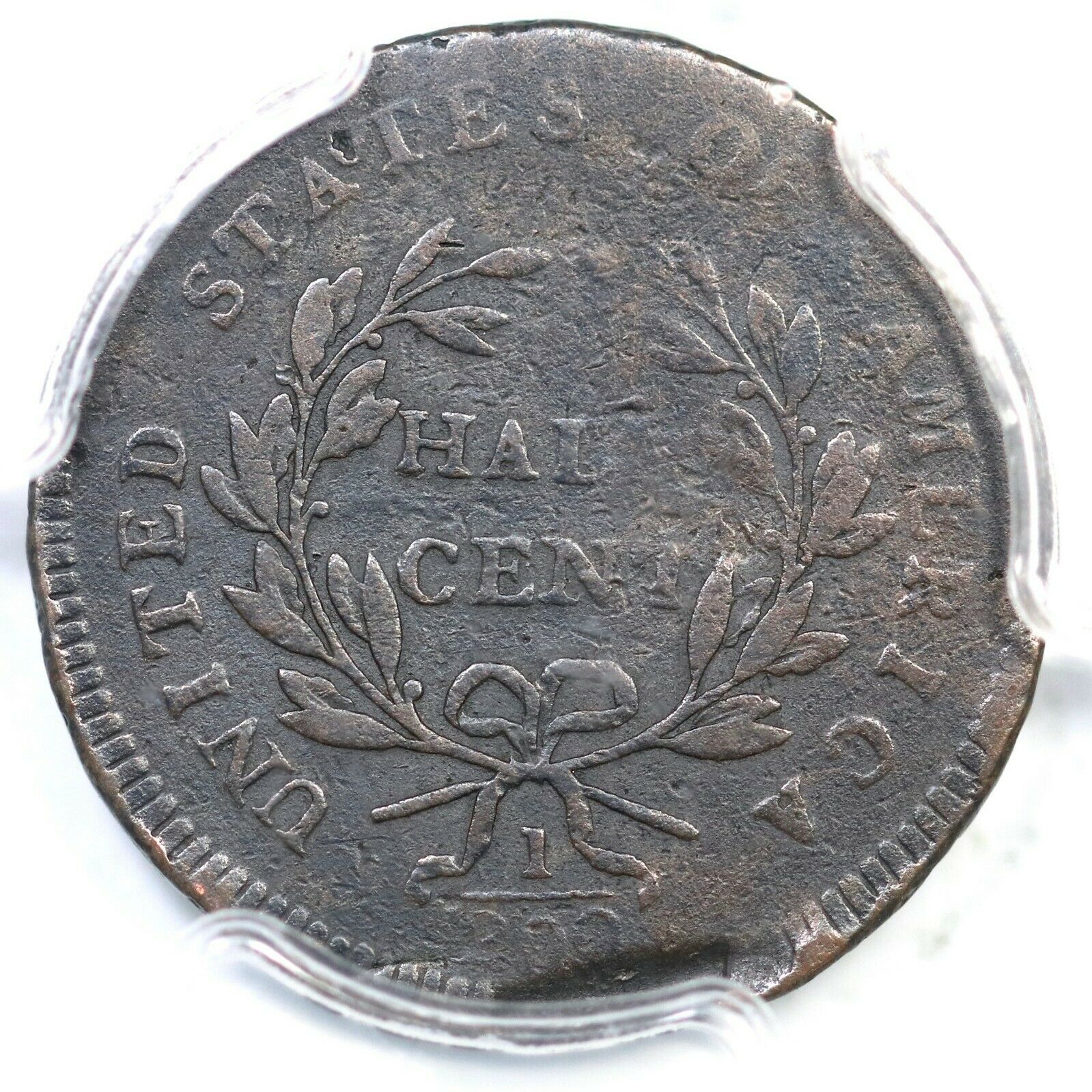 1797 C-3b R-4 PCGS F Details Low Head Liberty Cap Half Cent Coin 1/2c - Fresh Stock Dated December 2025