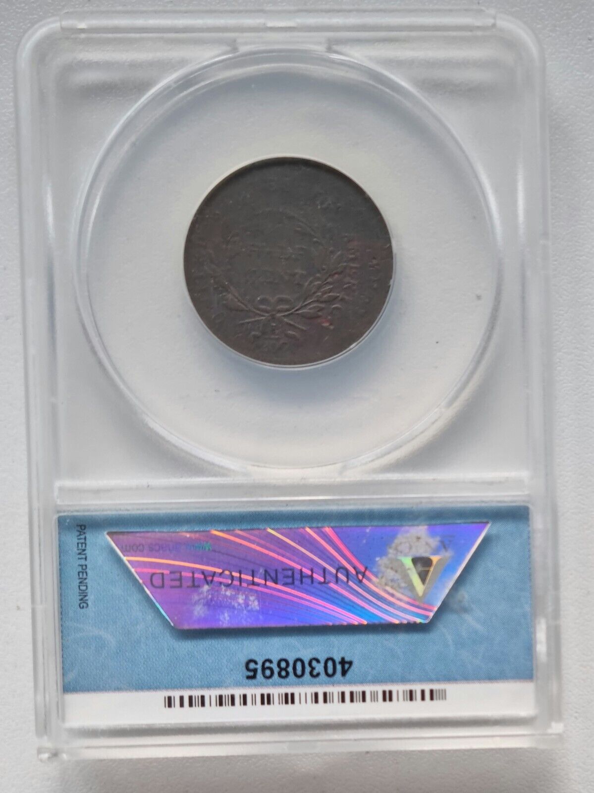 1795 Liberty Cap Half Cent 1/2 Cent ANACS PL EDGE C-6a DBL STRUCK #52375 - Fresh Stock Dated December 2025