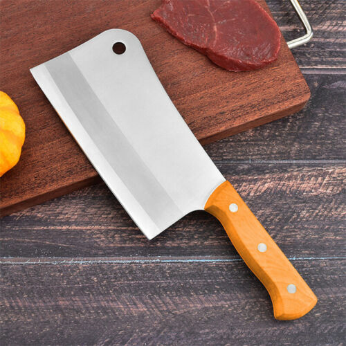 8'' Professional Kitchen Knife Cleaver Chopper Butcher Tool for Restaurant Cook - Fresh Stock Dated January 2026