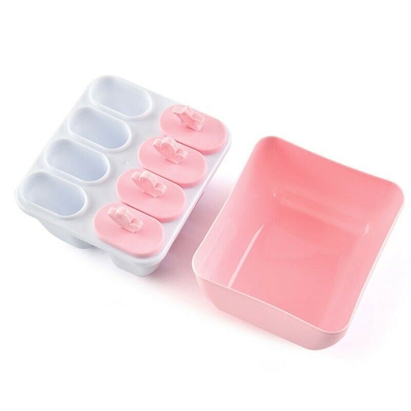 Frozen Popsicle Molds Ice Cream Pop Maker Freezer Tray Sticks with Fruit Summer - Fresh Stock Dated February 2026
