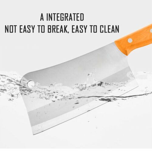 8'' Professional Kitchen Knife Cleaver Chopper Butcher Tool for Restaurant Cook - Fresh Stock Dated January 2026