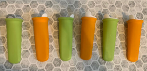 Koji Summer Ice Pops 6 Silicone Molds Green and Orange - Fresh Stock Dated February 2026