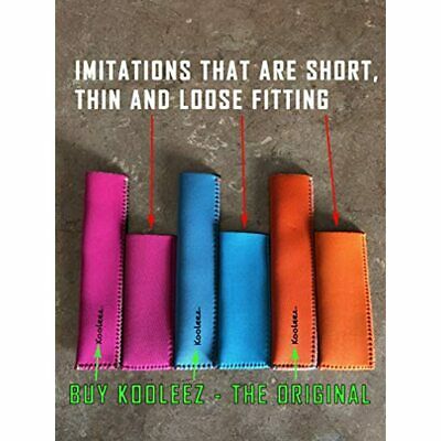 Kooleez - 1 THE ORIGINAL Neoprene FULL LENGTH Freezer Pop Sleeves Ice 8-Pack - Fresh Stock Dated February 2026