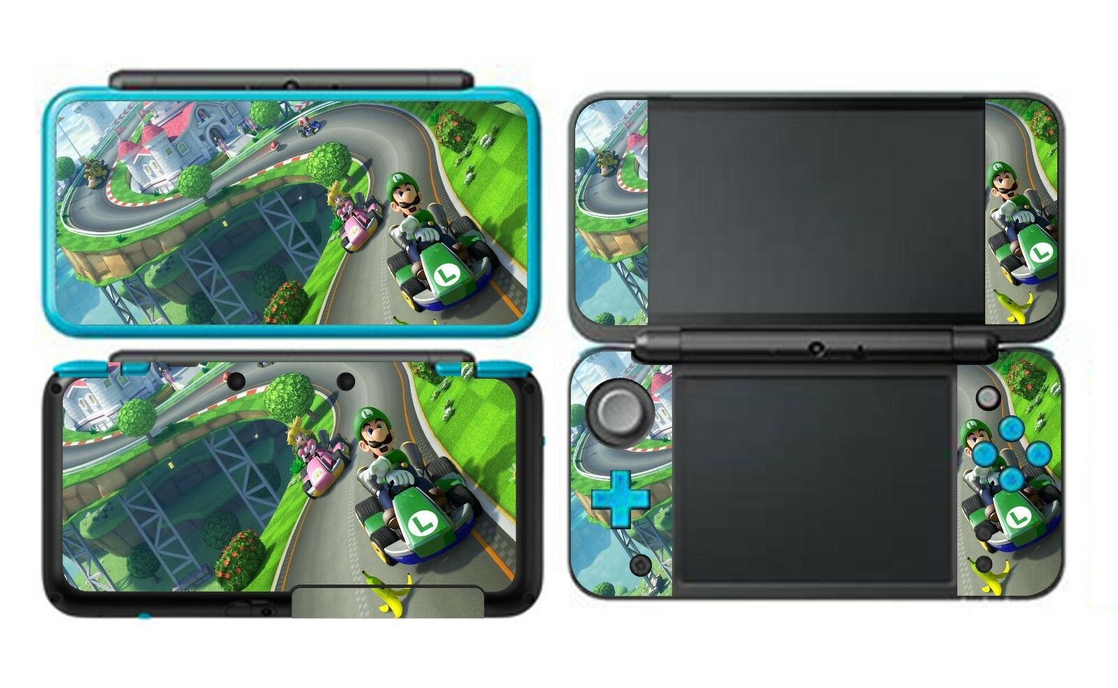Super Mario Kart Vinyl Decal Skin Sticker Protector for Nintendo New 2DS XL LL - Fresh Stock Dated February 2026