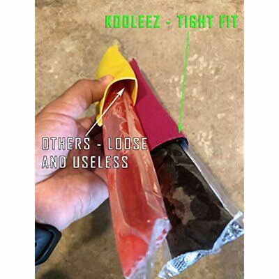 Kooleez - 1 THE ORIGINAL Neoprene FULL LENGTH Freezer Pop Sleeves Ice 8-Pack - Fresh Stock Dated February 2026