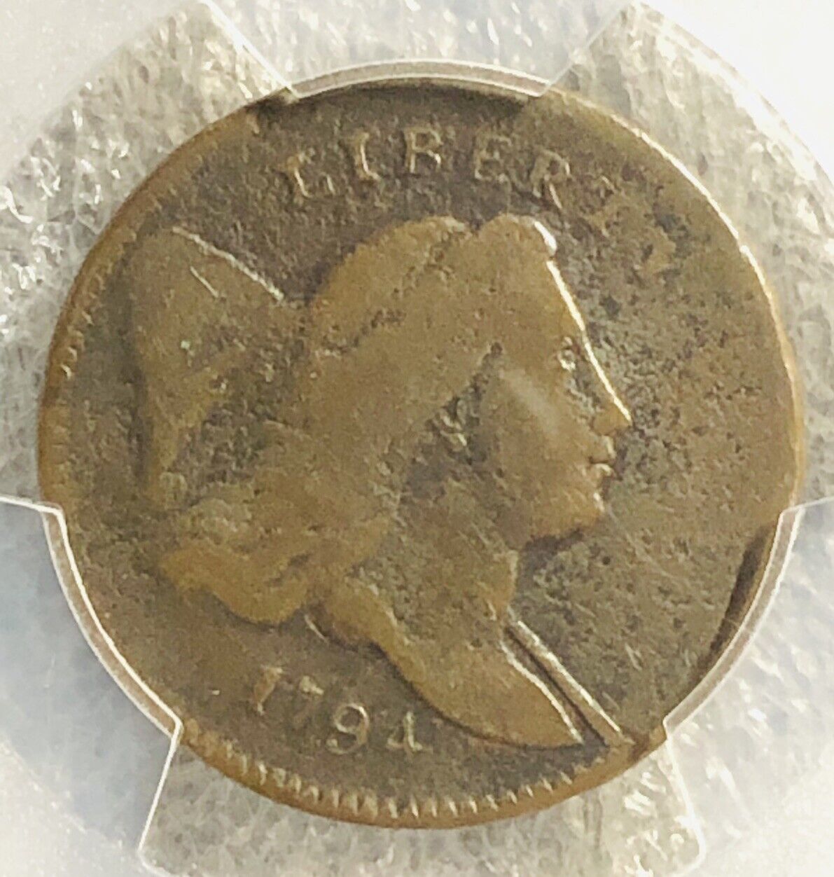 1794 Liberty Cap Half Cent PCGS NOT CLEANED GREAT ORIGINAL COLOR FINE Details - Fresh Stock Dated December 2025