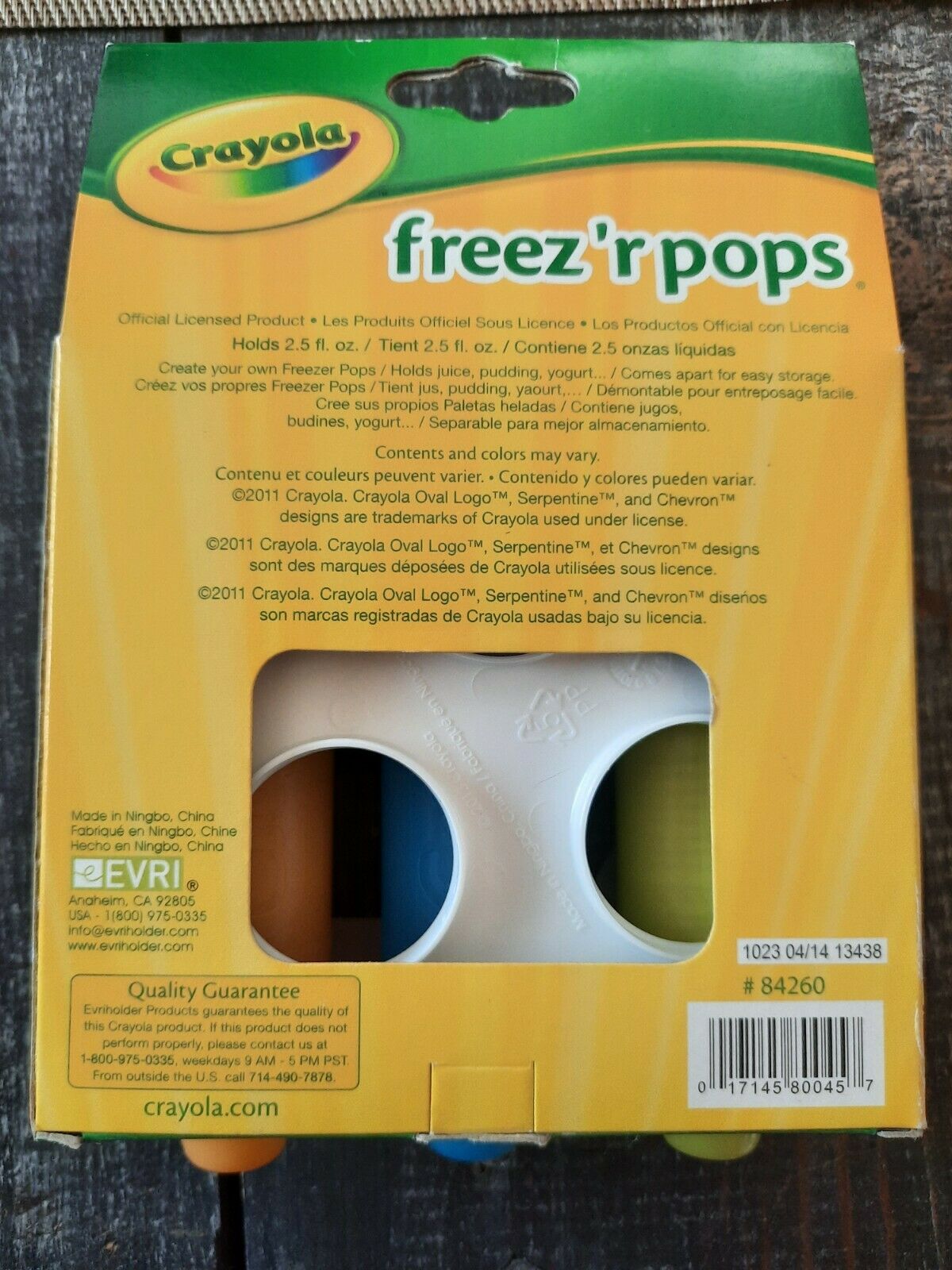 Crayola Freezer Pops Set Of (3) Crayon Icicle Popsicle Molds Multi Color NEW! - Fresh Stock Dated February 2026