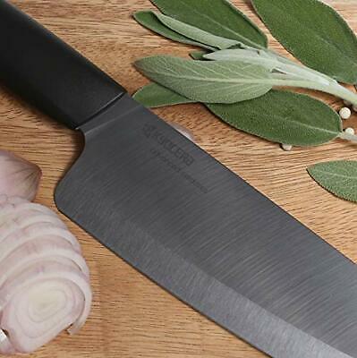 Kyocera Advanced Ceramic Revolution Series 5-1/2-inch Santoku Knife Black Blade - Fresh Stock Dated January 2026