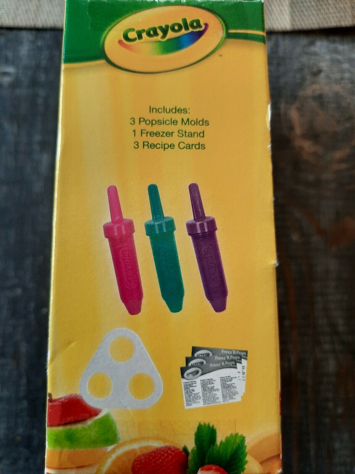 Crayola Freezer Pops Set Of (3) Crayon Icicle Popsicle Molds Multi Color NEW! - Fresh Stock Dated February 2026