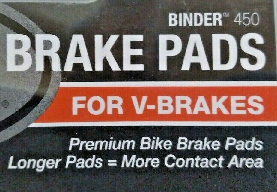 Bell Sports Binder 450 Replacement V-Brake Pads Black Brand New Factory Sealed - Fresh Stock Dated December 2025