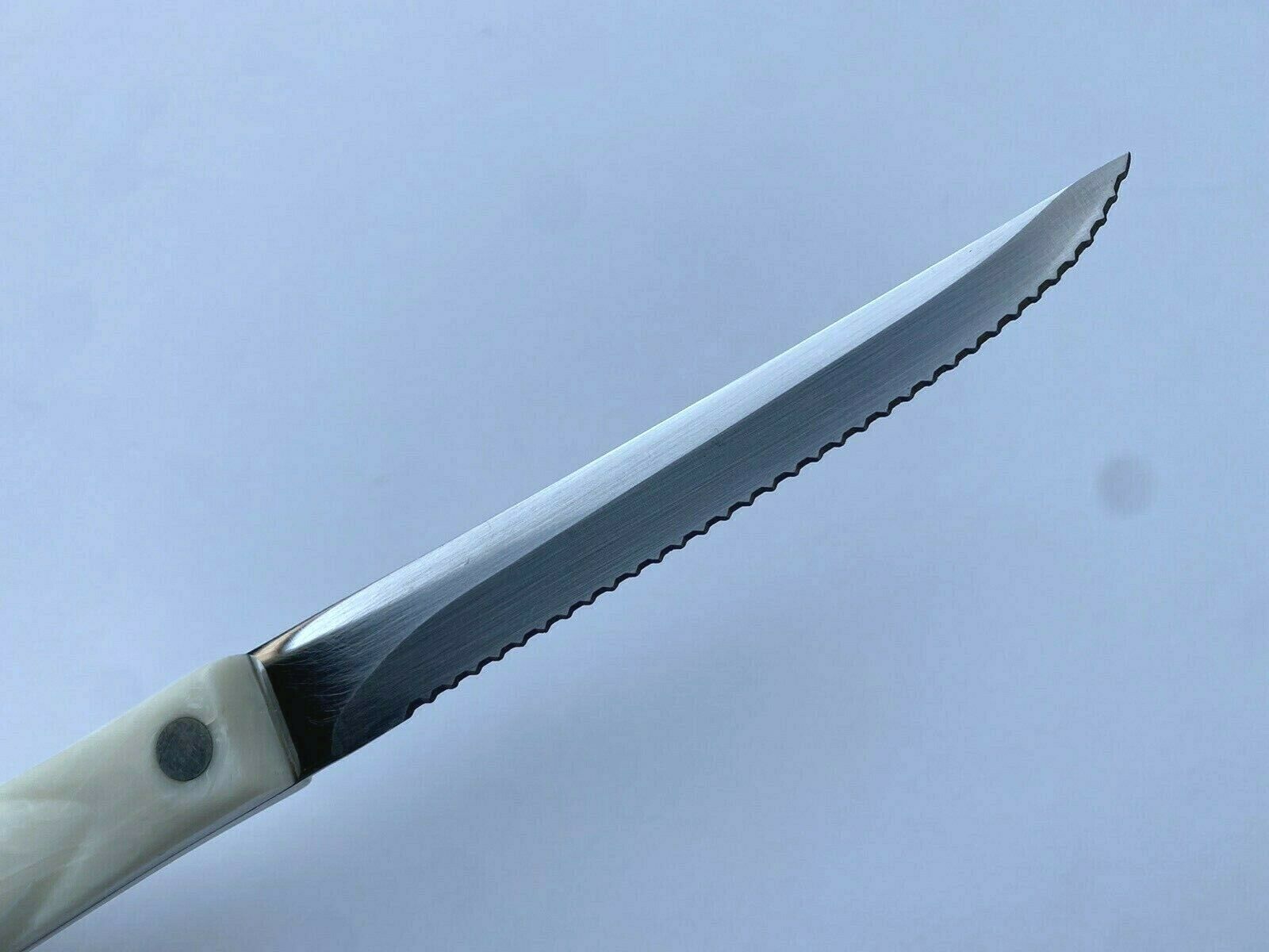 Cutco No. 1721 Trimmer Serrated Knife Pearl White Handle - USA - Fresh Stock Dated January 2026