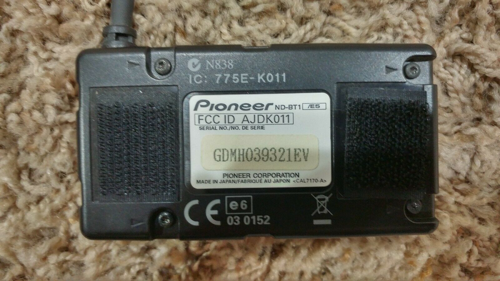 PIONEER ND-BT1 BLUETOOTH ADAPTER MODULE TESTED WORKING W/ MOUNT - Fresh Stock Dated December 2025
