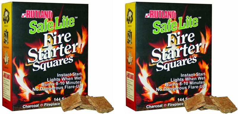 Firestarter Wood Firelighter For  Brighter Burning Campfire, 144 Pack - Fresh Stock Dated January 2026