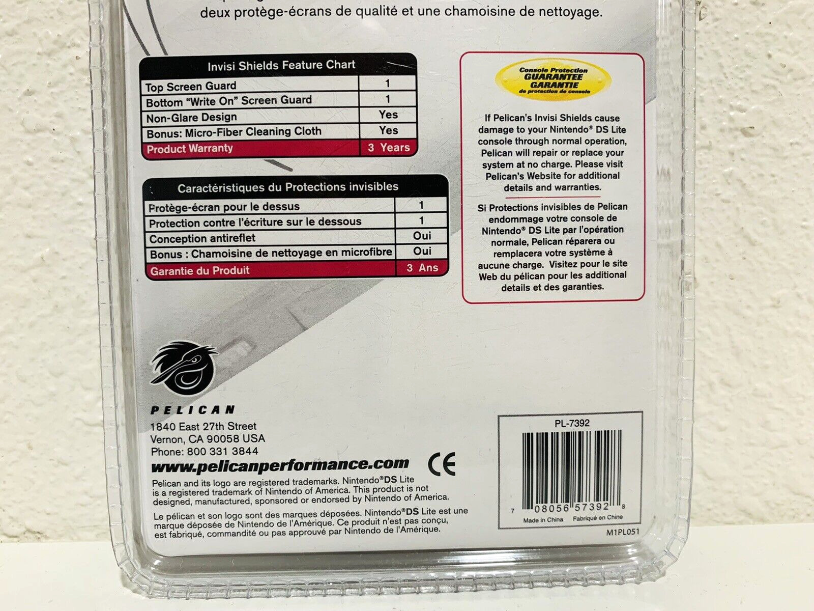 Pelican Invisi-Shields Nintendo DS Lite Crystal Clear Screen Guard - Fresh Stock Dated February 2026