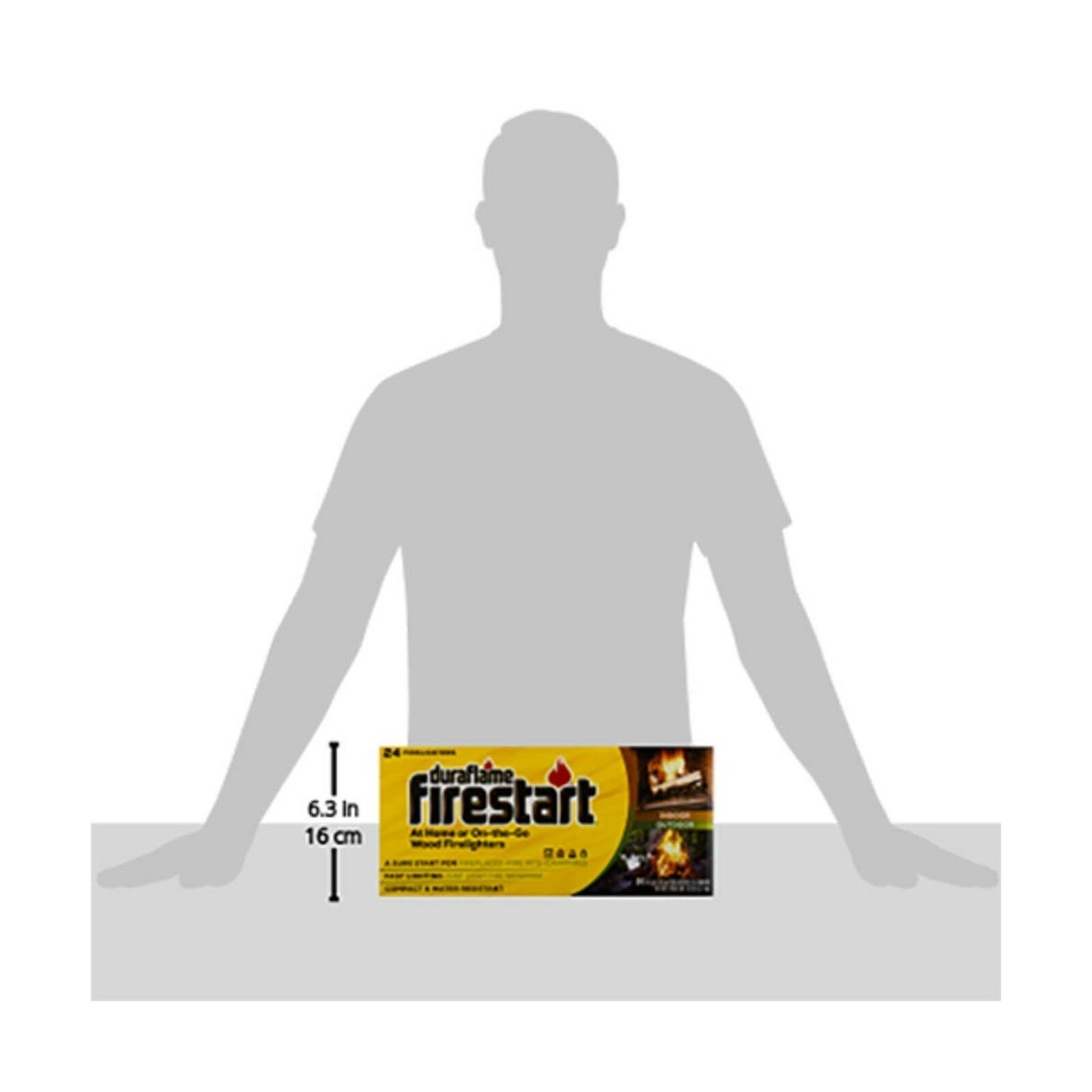 Duraflame Firestart Indoor Outdoor Wood Firelighters Waterproof Compact 24 Pck - Fresh Stock Dated January 2026