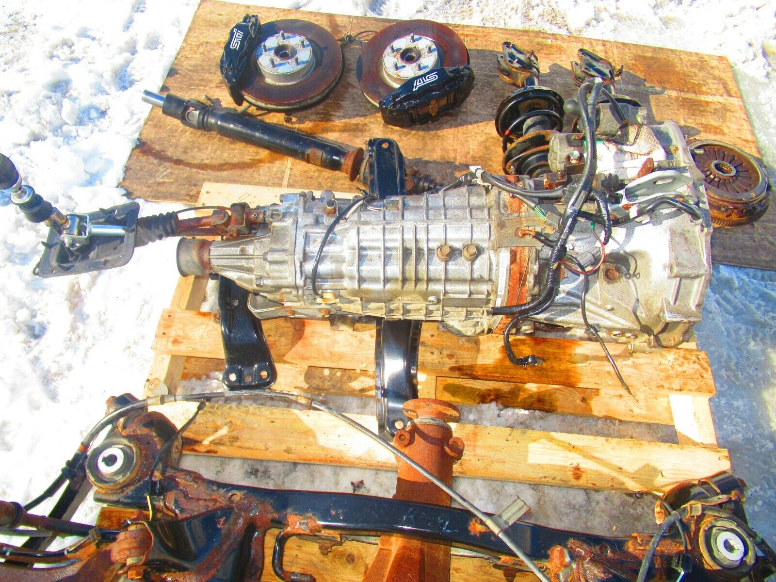 08-14 WRX STi 6 Speed Transmission R180 Differential Brembo TY856UW1MA EJ257 - Fresh Stock Dated January 2026