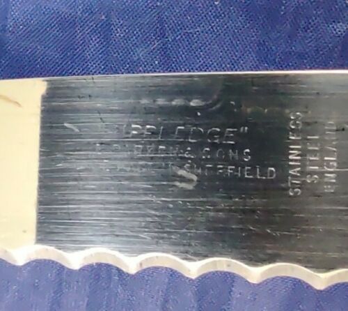 Vintage Sheffield England Stainless 4 Steak Knife & Carving Set Plastic Handle - Fresh Stock Dated January 2026