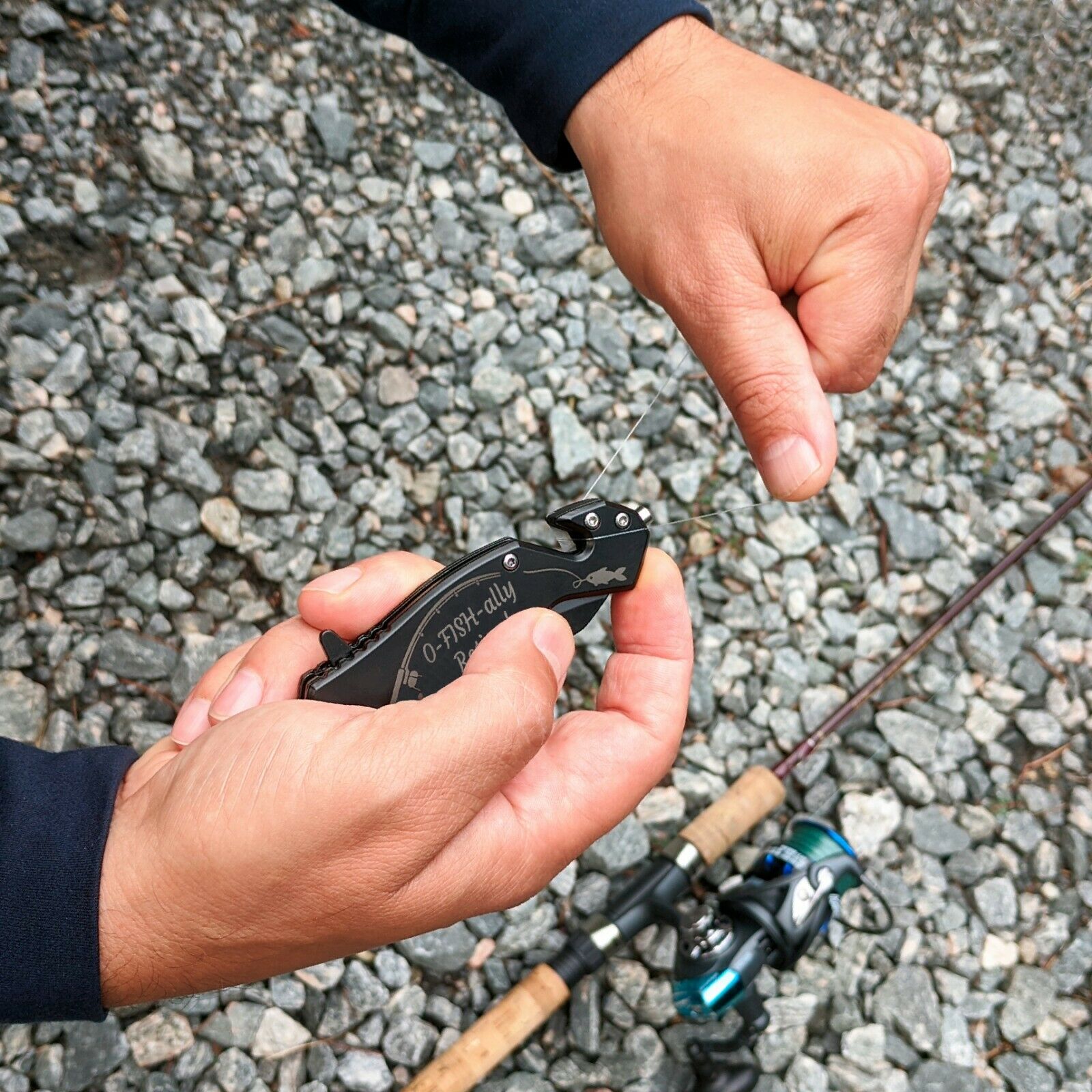 Retirement Gifts for Men who love Fishing, Engraved Pocket Knife for a Fisherman - Fresh Stock Dated February 2026