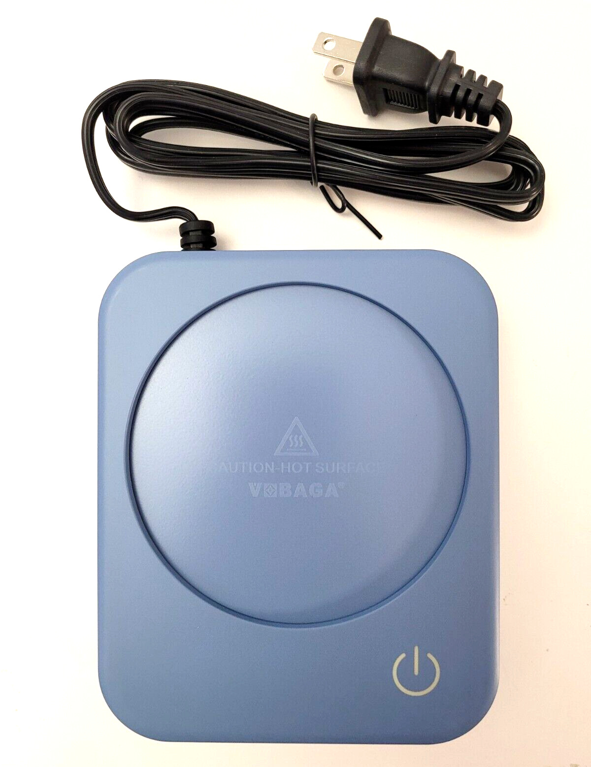 VOBAGA COFFEE WARMER ELECTRIC MUG WARMER LIGHT BLUE NEW IN OPEN BOX - Fresh Stock Dated February 2026