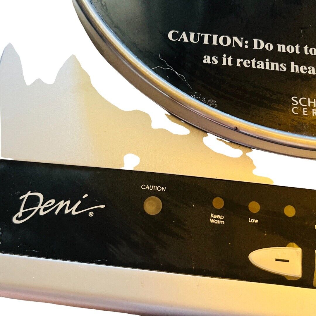 Deni Schott Ceran Portable Halogen Cooker Hot Plate Model 16100 Table Stove - Fresh Stock Dated February 2026