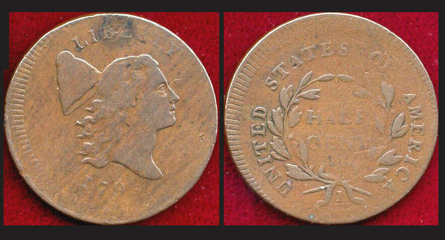 RARE LOT OF 6 HALF CENT 1793(1)PCGS VF35-1795(2)-1797(1)-1802(1)-1811(1) BEST &S - Fresh Stock Dated December 2025