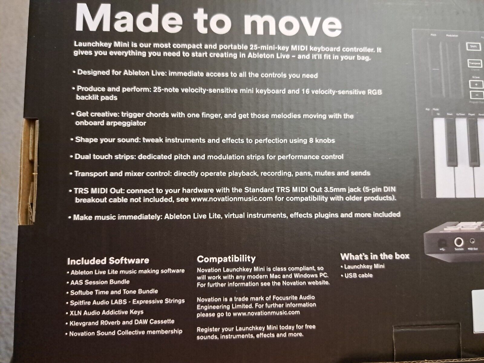 Novation Launchkey Mini Mk3 25 Mini-key Midi Keyboard Controller - Fresh Stock Dated December 2025