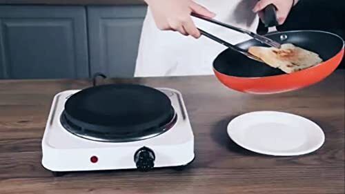 Electric Hot Burner Single Burner Hot Plate Electric Temperature Control White - Fresh Stock Dated February 2026