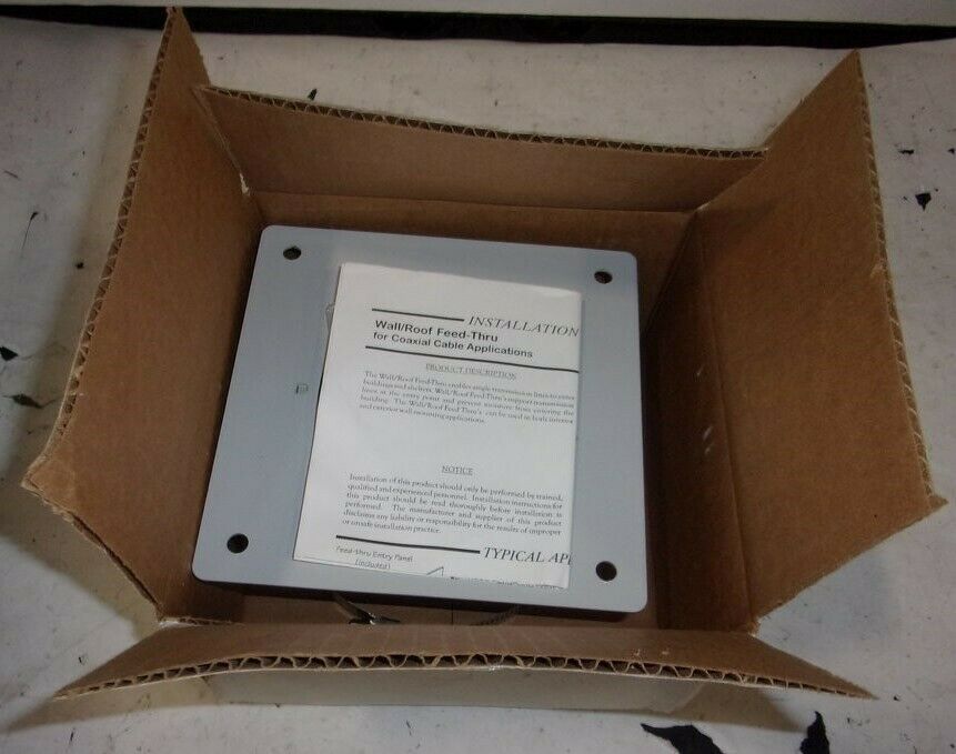 Radio Frequency Systems 921248-078 Wall/Roof Feed Through Entry Panel SEE NOTES - Fresh Stock Dated December 2025