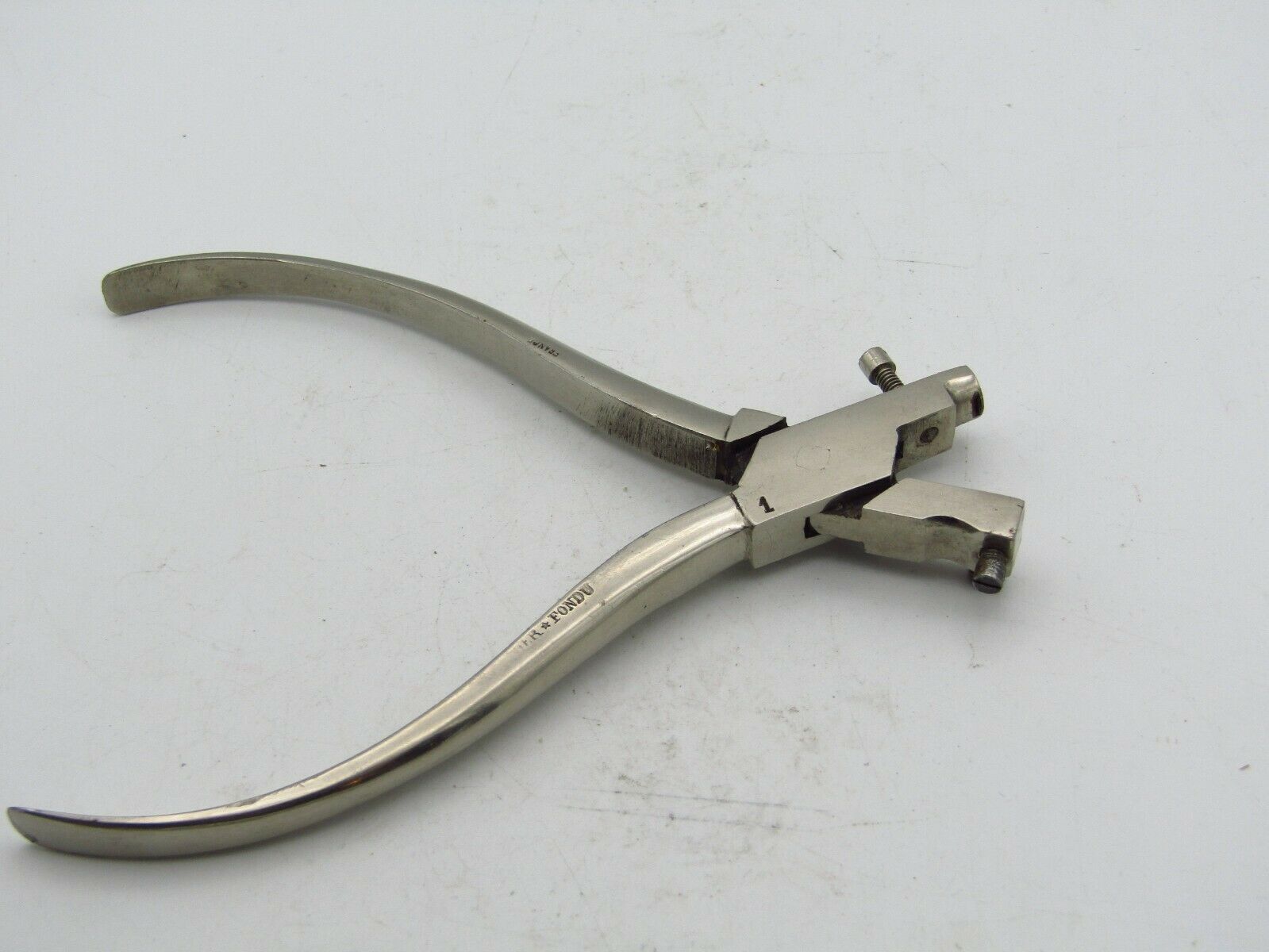 VINTAGE ACIER FONDU COMPLETE PUNCH TOOL FOR WATCHMAKERS / JEWELERS FRANCE w1 - Fresh Stock Dated December 2025