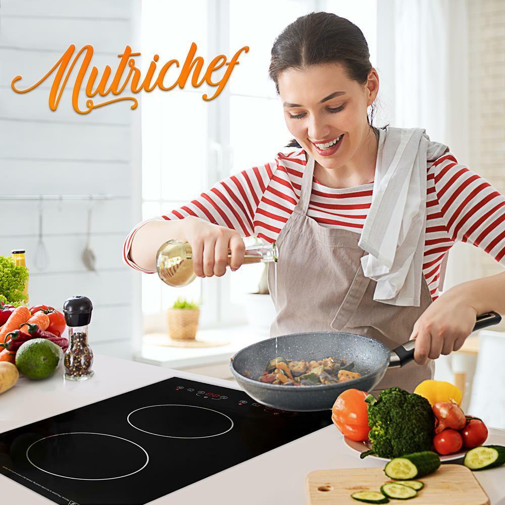 NutriChef Dual Induction Cooktop - Double Countertop Burner w/ Digital Display - Fresh Stock Dated February 2026