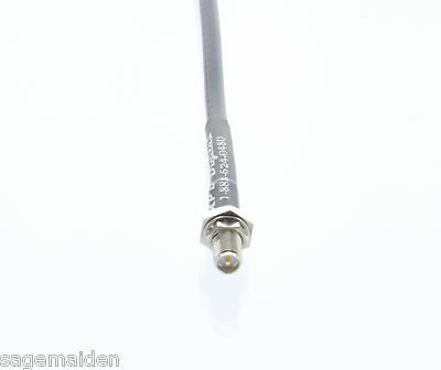 3FT US Made RG58 RP-SMA Male to RP-SMA Female bulkhead Coaxial Cable - Fresh Stock Dated December 2025