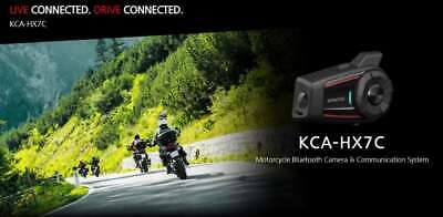 Kenwood KCA-HX7C Motorcycle Helmet 4K Action Cam &Bluetooth Communication System - Fresh Stock Dated December 2025