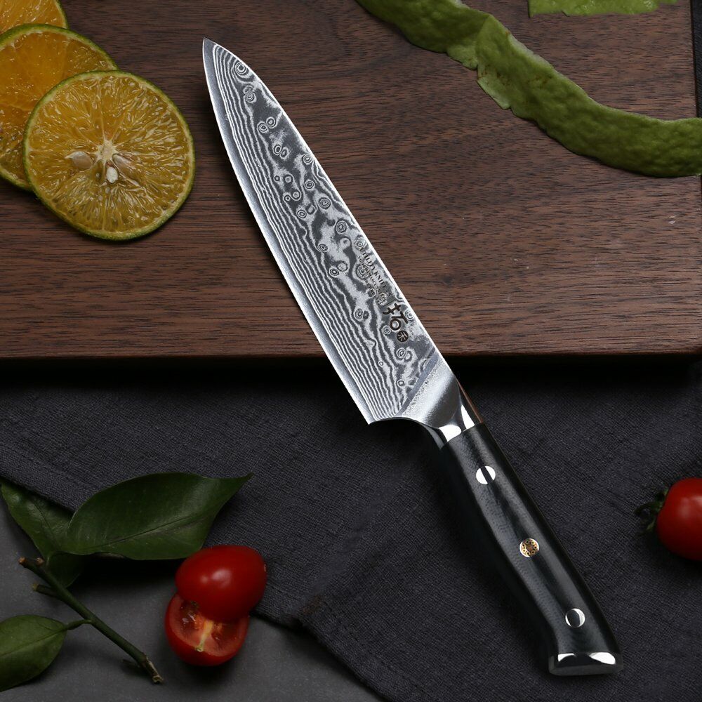 TURWHO 5inch Utility Knife Japanese VG10 Damascus Steel Kitchen Cooking Knife - Fresh Stock Dated February 2026