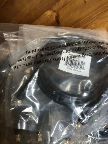 Lot Of 10 Monoprice 6ft RG6 (18AWG) 75Ohm, Quad Shield, CL2 Coaxial Cable - Fresh Stock Dated December 2025