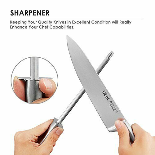 DEIK Knife Set High Carbon Stainless Steel Kitchen Knife Set 14 PCS, Super Sharp - Fresh Stock Dated January 2026